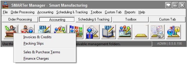 Accounts Receivable software for manufacturing