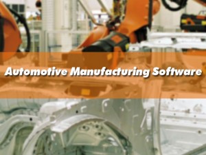 automotive manufacturing software