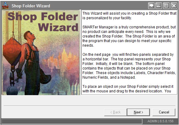 Shop Folder Wizard.