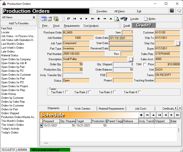 smarter manager production order management software