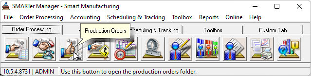 smarter manager production order software